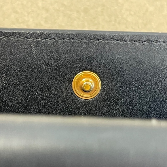 Saint Laurent 6 Row Navy Leather Key Case - Preowned - Picture 8 of 13